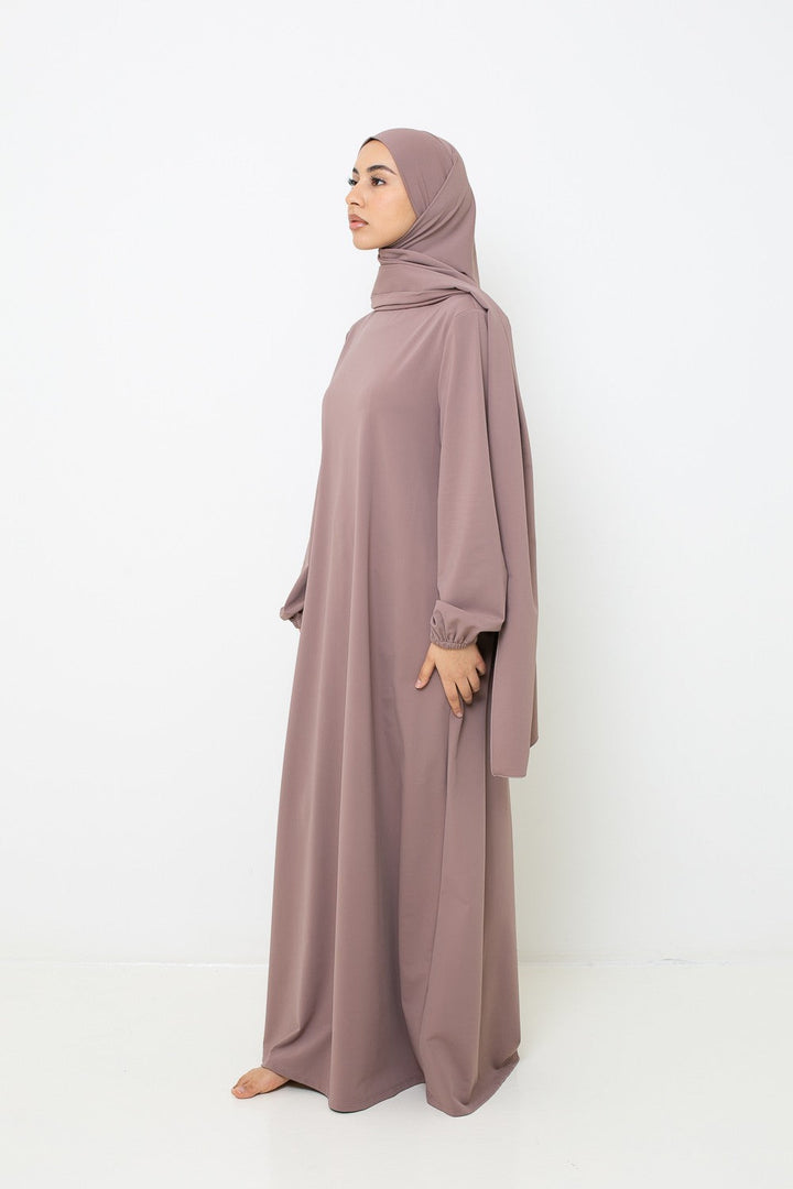 Burkini Robe Taupe Rosé