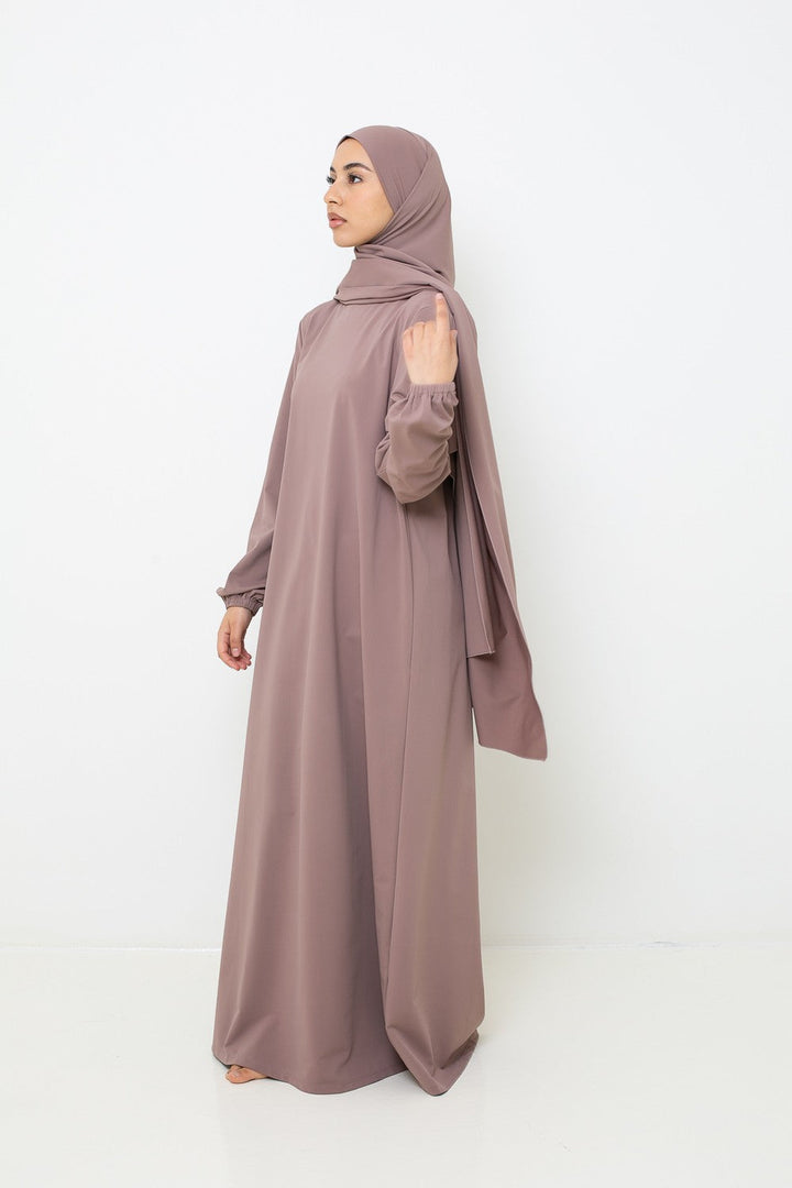Burkini Robe Taupe Rosé