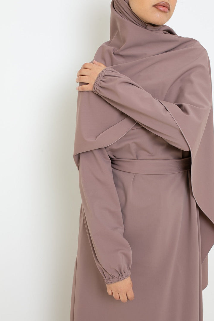 Burkini Robe Taupe Rosé