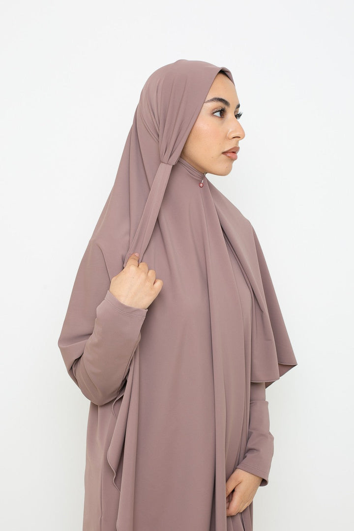Burkini Robe Taupe Rosé