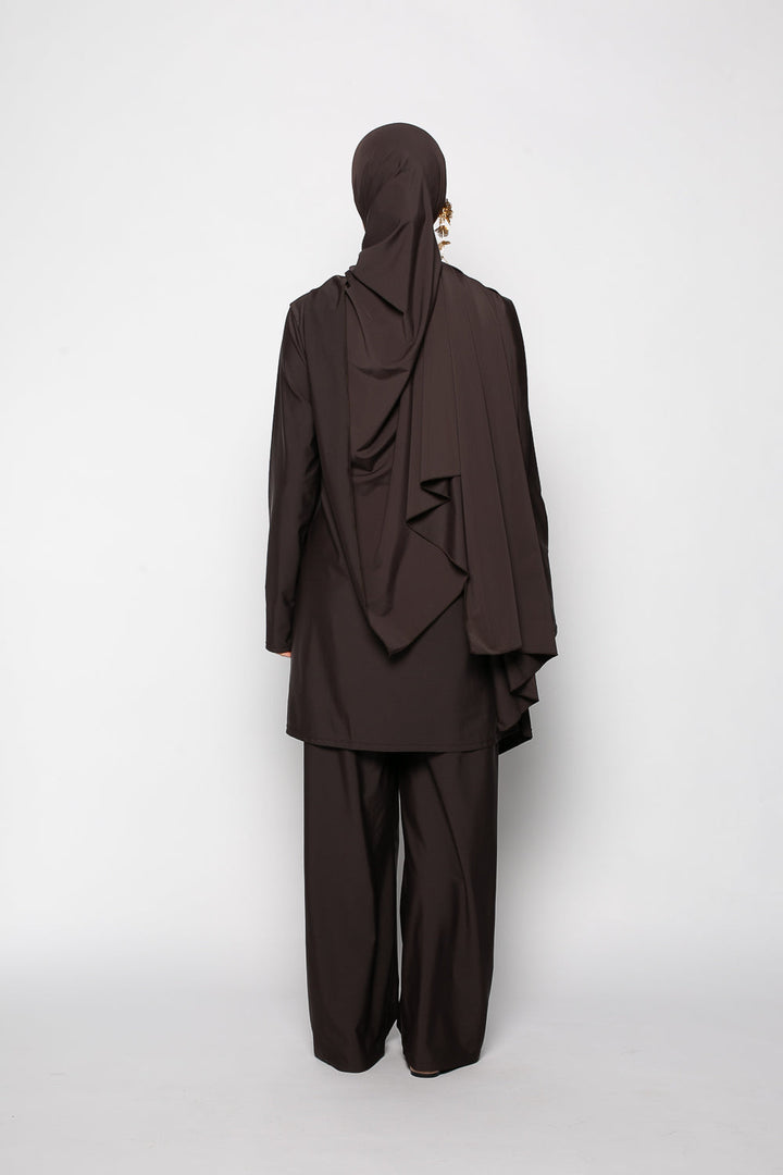 Burkini à nouer Signature Brown