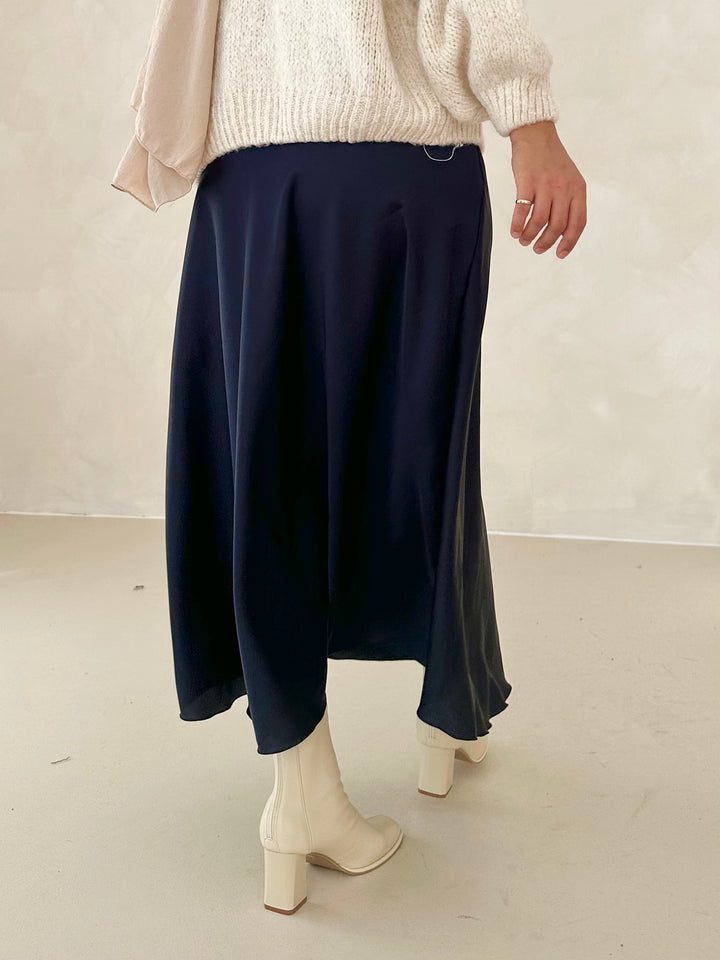 Jupe en satin Leya