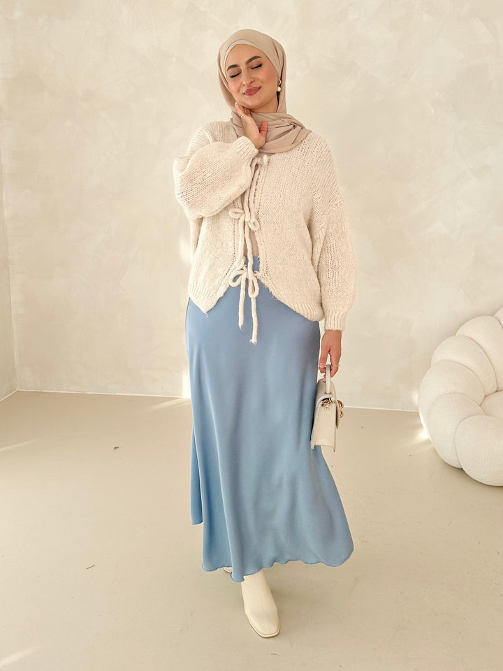 Jupe en satin Leya