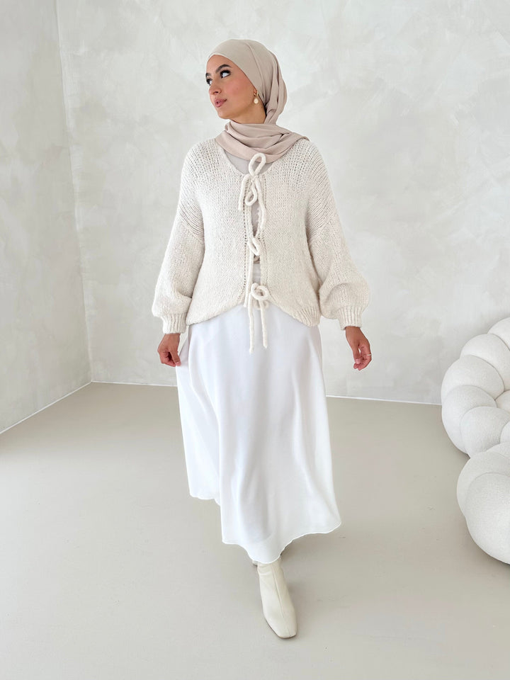Jupe en satin Leya