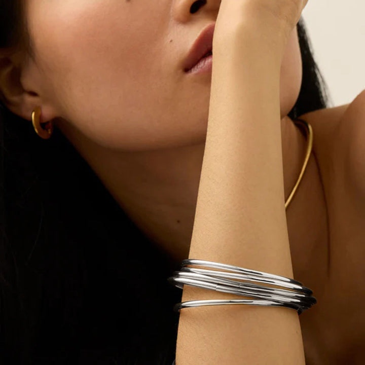 Ensemble de bracelets en or Shannon