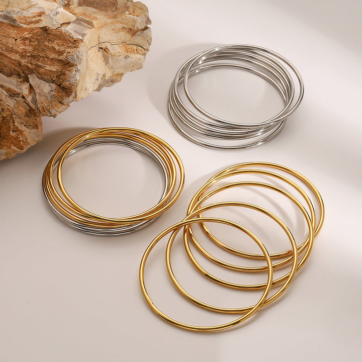Ensemble de bracelets en or Shannon