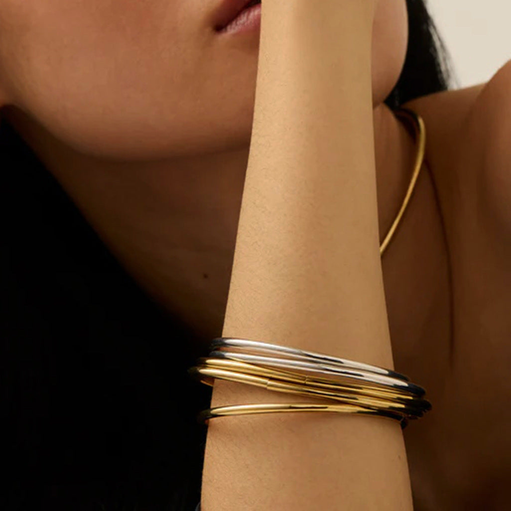 Ensemble de bracelets en or Shannon