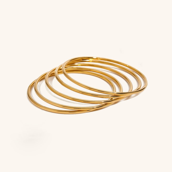 Ensemble de bracelets en or Shannon