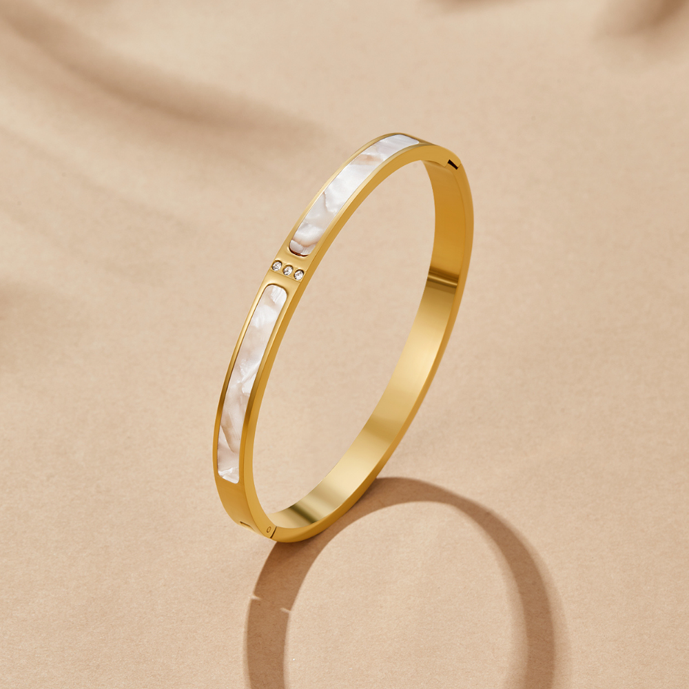 Bracelet en or blanc Sahara