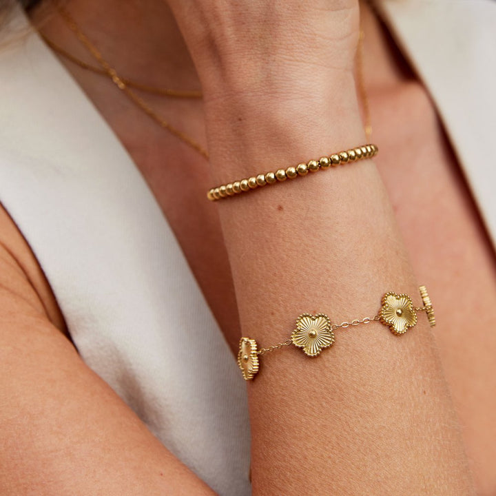Bracelet Trèfle Doré