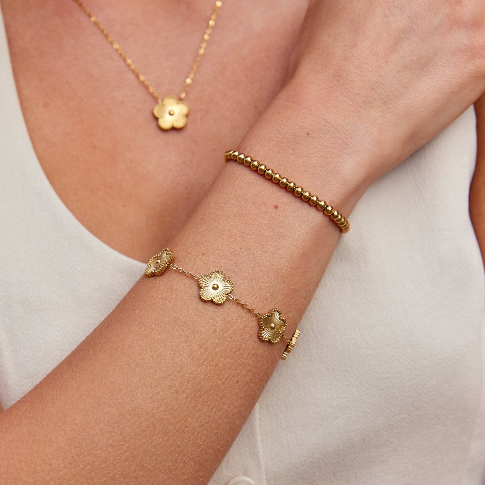 Bracelet Trèfle Doré